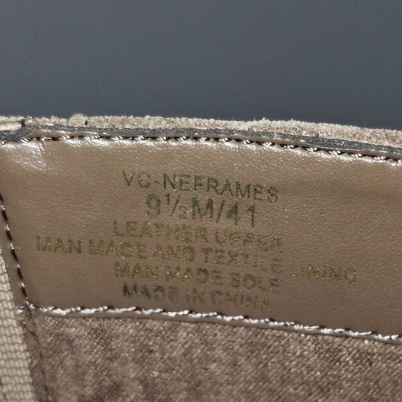 NEW Vince Camuto Neframes Ankle Boot Womens 9.5 Dark Taupe Suede Chunky Platform - Picture 13 of 14